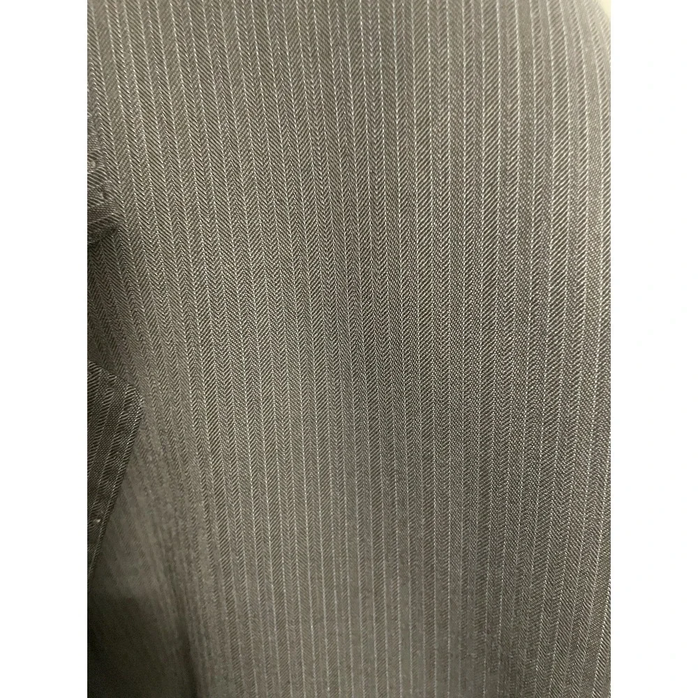Haines & Bonner of‎ London Mens 60R Gray Blue Pinstripe Wool Blend  Blazer